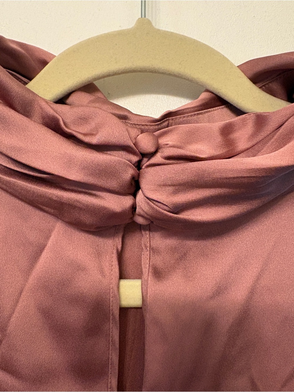 White House Black Market Mauve Sleeveless Cowl Neck Camisole - Picture 4 of 4